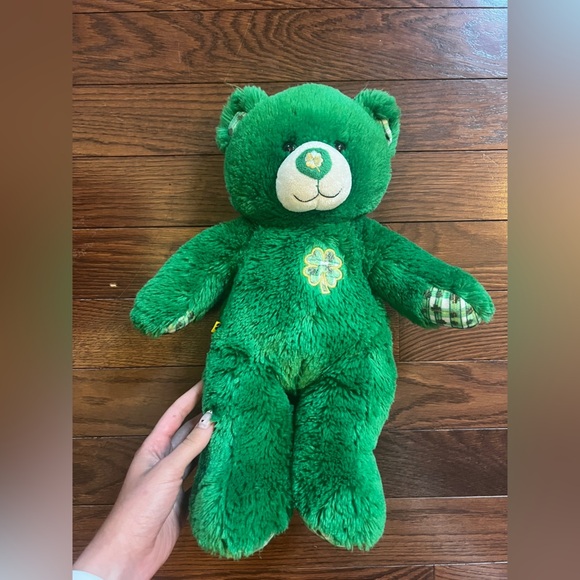 Build A Bear Shamrock Lucky Plaid Teddy Green Saint Patrick’s Day - Picture 2 of 8